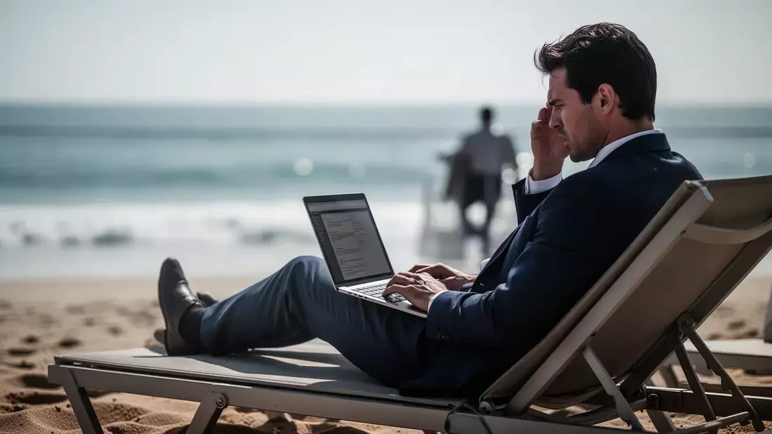 Urlaubsstress: 73 Prozent der Angestellten arbeiten trotz Auszeit
