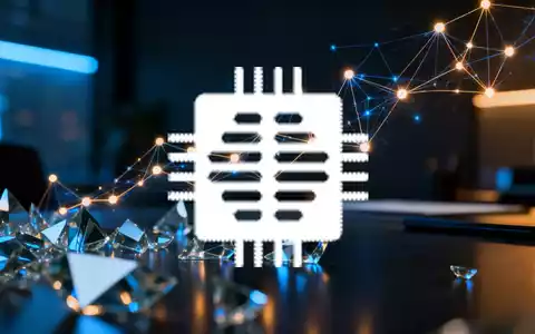Abstrakte Darstellung von digitalem Wachstum und Marktvolatilität durch leuchtende Datenknoten und Glasstrukturen. - Foto: über boerse-global.de