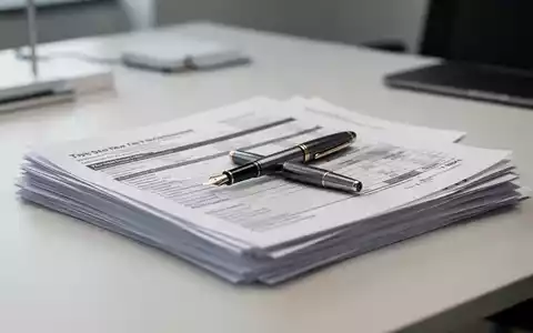 Ein Schreibtisch mit Steuerunterlagen und einem Füllfederhalter als Symbol für die umsatzsteuerliche Korrektur. - Foto: über boerse-global.de