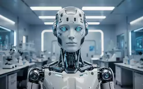 Ein moderner humanoider Roboter in einer technologisch fortschrittlichen Laborumgebung. - Foto: über boerse-global.de