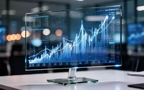 Digitale Visualisierung von Börsendaten und Aktienkursen auf einem modernen Monitor. - Foto: über boerse-global.de