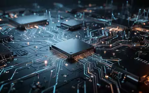 Abstrakte Darstellung der Halbleiter- und Datenspeicherindustrie mit glänzenden, technologischen Oberflächen und Lichtreflexen. - Foto: über boerse-global.de