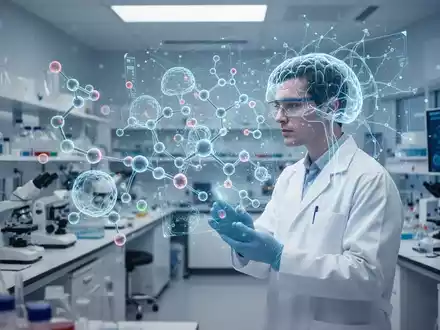 Wissenschaftler bei der Analyse molekularer Strukturen in einem modernen medizinischen Forschungslabor. - Foto: über boerse-global.de
