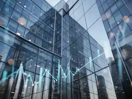 Moderne Glasfassade eines Bürogebäudes bei klarem Himmel als Symbol für den Finanzmarkt. - Foto: über boerse-global.de