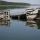 In der flachen Donau werden bei Prahovo in Serbien die Wracks von Nazi-Kriegsschiffen sichtbar. - Bild: Darko Vojinovic/AP/dpa