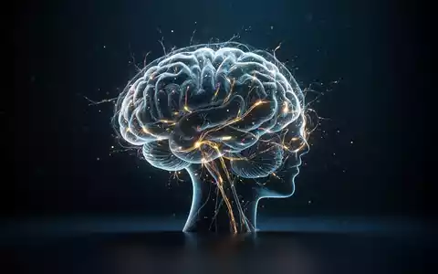 Stilisierte Darstellung eines leuchtenden menschlichen Gehirns als Symbol für neuronale Anpassung durch Meditation. - Foto: über boerse-global.de