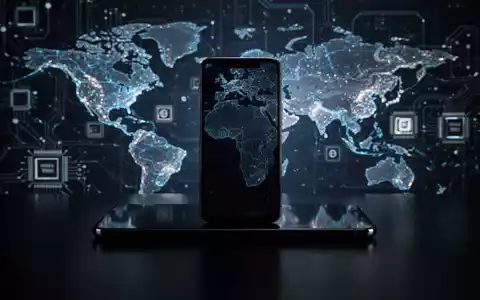 Schlanke Smartphone-Silhouette auf dunkler, reflektierender Fläche, Symbol für Halbleiter-Lieferkettenprobleme. - Foto: über boerse-global.de