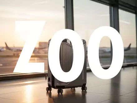 Moderner Reisekoffer in einer eleganten Flughafen-Lounge bei Sonnenuntergang - Foto: über boerse-global.de