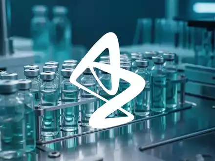 Abstrakte Darstellung eines modernen pharmazeutischen Forschungslabors mit Fokus auf medizinische Innovation. - Foto: über boerse-global.de
