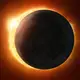 Künstlerische Darstellung einer Sonnenfinsternis. Der Mond steht genau vor der Sonne, so dass sein Schatten auf die Erde fällt. - Bild: Handout / Berlin/Esa/dpa