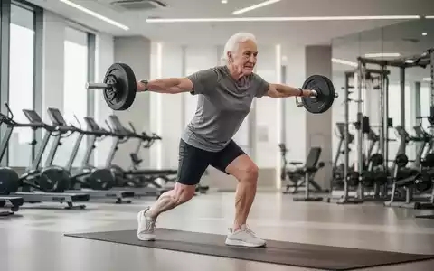 Eine ältere Person beim Krafttraining in einem modernen Fitnessstudio zur Veranschaulichung der körperlichen Fitness. - Foto: über boerse-global.de
