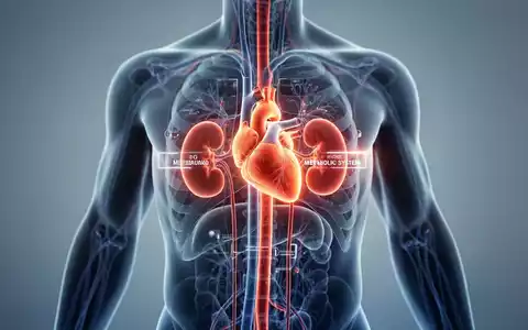 Digitale medizinische Visualisierung der Vernetzung von Herz, Nieren und Stoffwechsel für die Diagnose des CKM-Syndroms. - Foto: über boerse-global.de
