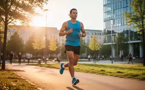 Eine joggende Person in einem hellen Park als Symbol für einen präventiven, gesunden Lebensstil. - Foto: über boerse-global.de