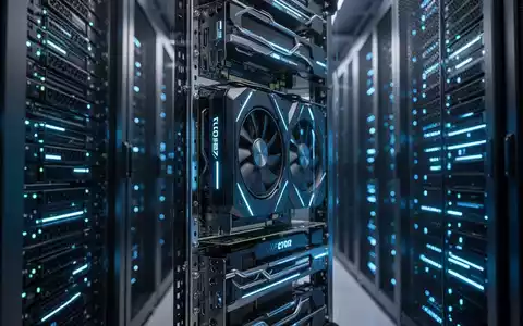 Moderne Server-Racks in einem High-Tech-Rechenzentrum, die KI-Infrastruktur und das Wachstum der Halbleiterindustrie repräsentieren. - Foto: über boerse-global.de