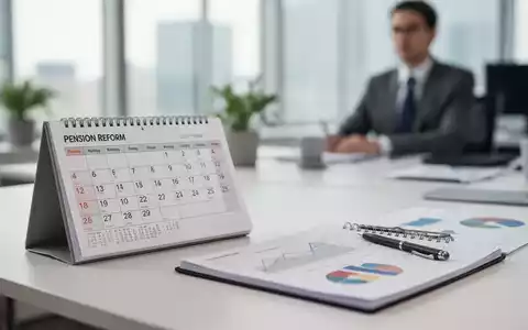 Ein Schreibtisch mit Notizen und Kalender in einem modernen Büro als Symbol für die Debatte um Rentenreformen. - Foto: über boerse-global.de