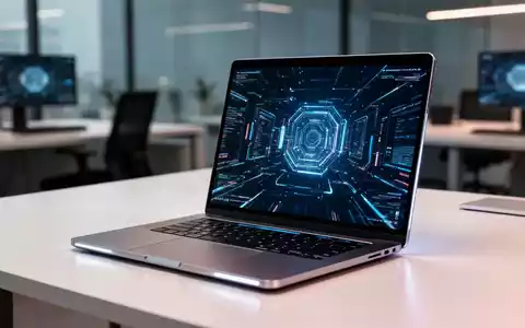 Ein schlankes, modernes Laptop auf einem professionellen Büroschreibtisch, das Hochleistungs-Hardware für autonome KI-Agenten repräsentiert. - Foto: über boerse-global.de