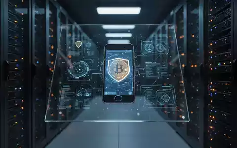 Digitale Kryptowährungs-Wallet-Oberfläche auf leuchtendem Bildschirm, symbolisiert Cybersicherheit und Blockchain-Sicherheit. - Foto: über boerse-global.de