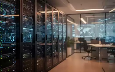 Modernes Büro mit Servertechnik und digitalen Schnittstellen, das die technologische Entwicklung bei Meta symbolisiert. - Foto: über boerse-global.de
