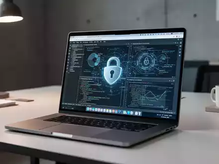 Ein Laptop-Bildschirm zeigt sichere, lokale Datenverarbeitung und browserbasierte Produktivitätstools in einem modernen Arbeitsbereich. - Foto: über boerse-global.de