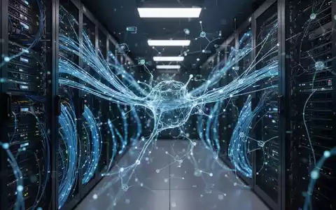 Abstrakte Darstellung digitaler Netzwerke und Serverinfrastruktur als Symbol für KI-Sicherheit und Cyber-Bedrohungen. - Foto: über boerse-global.de