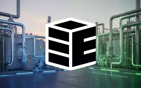 Abstrakte Darstellung einer modernen Wasserstoff-Produktionsanlage in professionellem, atmosphärischem Licht. - Foto: über boerse-global.de