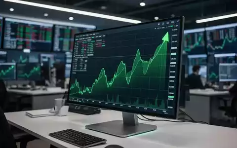 Digitale Anzeigetafel mit steigenden Kursverläufen an der Börse - Foto: über boerse-global.de