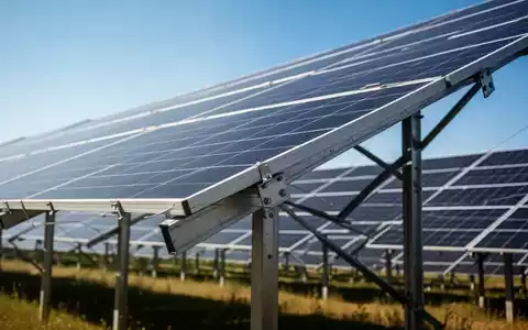 Moderne Photovoltaik-Module in einem Solarpark bei klarem Himmel. - Foto: über boerse-global.de