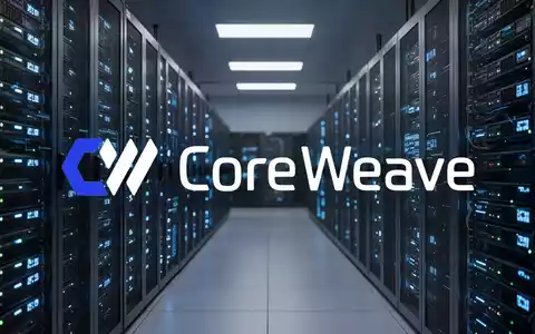 Abstraktes Bild eines modernen Rechenzentrums mit leuchtenden Server-Racks. - Foto: über boerse-global.de