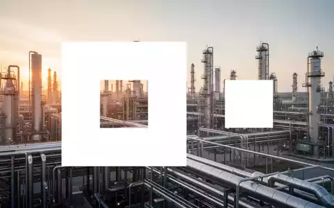 Abstrakte Darstellung eines modernen Chemieparks bei Sonnenuntergang als Symbol für industrielle Investitionen. - Foto: über boerse-global.de