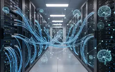 Abstraktes digitales Netzwerk in einem modernen Serverraum als Symbol für die Regulierung von Künstlicher Intelligenz. - Foto: über boerse-global.de
