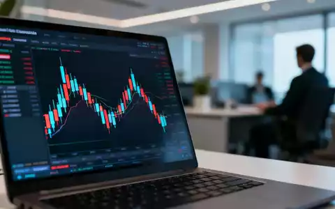Digitale Aktienkurse und Finanzdiagramme auf einem Monitor in einem modernen Büro. - Foto: über boerse-global.de