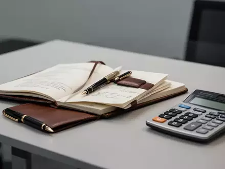 Ein moderner Schreibtisch mit Taschenrechner und Notizbuch, der die steuerliche Thematik des Artikels symbolisiert. - Foto: über boerse-global.de