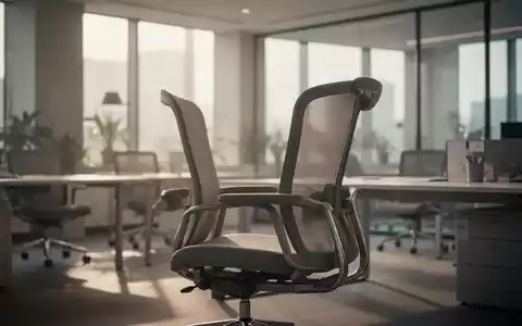 Ein leerer ergonomischer Bürostuhl in einem modern eingerichteten Büro mit weichem Tageslicht. - Foto: über boerse-global.de