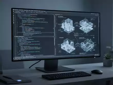 Moderner Entwickler-Arbeitsplatz mit Terminal, das komplexen Code und KI-gestützte Softwareentwicklungs-Workflows zeigt. - Foto: über boerse-global.de