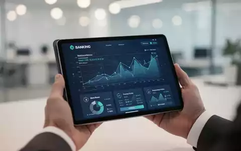 Ein digitales Tablet zeigt Finanzdaten in einem modernen, professionellen Büro. - Foto: über boerse-global.de