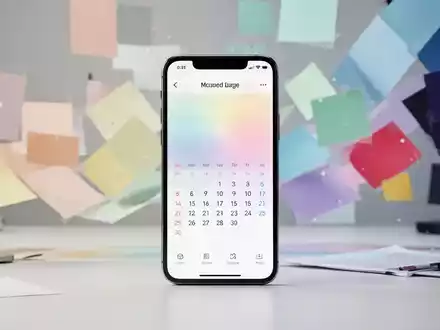Ein Smartphone mit einer modernen Kalender-App und einer umfangreichen Farbpalette zur visuellen Organisation von Terminen. - Foto: über boerse-global.de