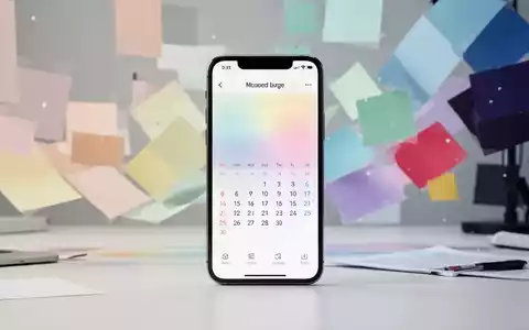 Ein Smartphone mit einer modernen Kalender-App und einer umfangreichen Farbpalette zur visuellen Organisation von Terminen. - Foto: über boerse-global.de