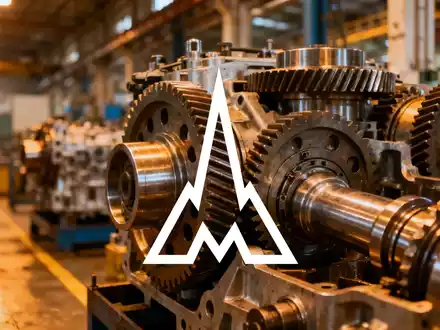 Hochpräzise mechanische Zahnräder und Industriekomponenten in einer modern beleuchteten Fertigungshalle. - Foto: über boerse-global.de