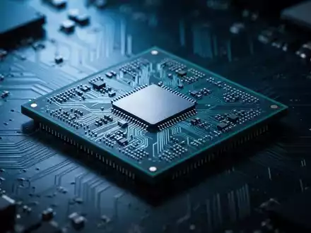 Nahaufnahme eines modernen Computerprozessorchips auf einer Leiterplatte, die fortschrittliche Hardware-Sicherheitsforschung repräsentiert. - Foto: über boerse-global.de