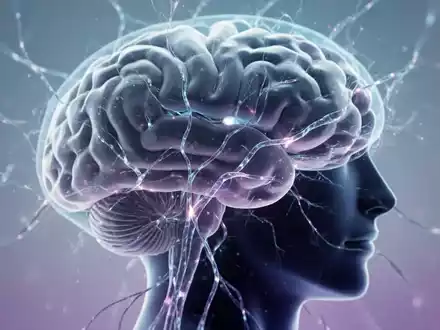 Abstrakte Darstellung neuronaler Verbindungen im menschlichen Gehirn vor einem dunklen, medizinisch-wissenschaftlichen Hintergrund. - Foto: über boerse-global.de