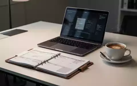 Ein aufgeräumter, moderner Schreibtisch mit Laptop und Planer als Symbol für professionelles Zeitmanagement. - Foto: über boerse-global.de