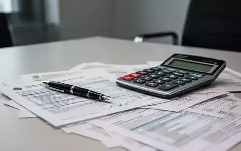 Ein Schreibtisch im Regierungsgebäude mit Taschenrechner, Füllfederhalter und Steuerunterlagen vor einem unscharfen Hintergrund. - Foto: über boerse-global.de