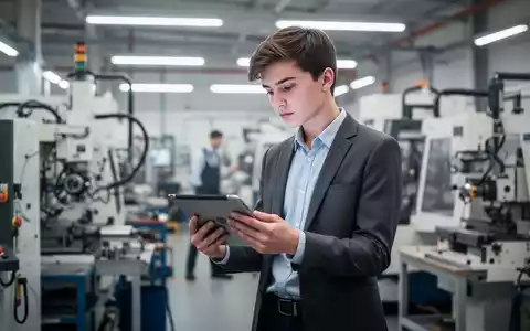 Ein junger Mensch in moderner Arbeitsumgebung betrachtet konzentriert ein Tablet in einer Werkstatt. - Foto: über boerse-global.de