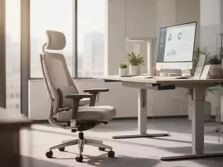 Moderner, ergonomisch eingerichteter Büroarbeitsplatz mit Fokus auf gesundheitsfördernde Arbeitsbedingungen. - Foto: über boerse-global.de