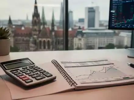 Ein Schreibtisch mit Taschenrechner und Budgetplanung, symbolisch fĂŒr finanzielle Vorsorge und SteuerĂ€nderungen. - Foto: ĂŒber boerse-global.de