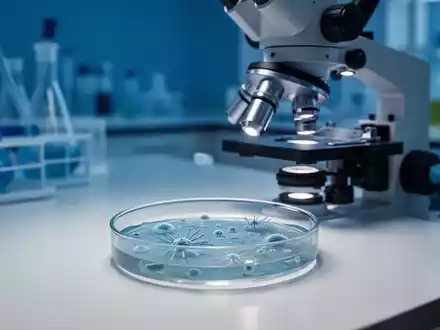 Ein medizinisches Labor mit einem Mikroskop, das die Erforschung von zellbiologischen Prozessen symbolisiert. - Foto: über boerse-global.de