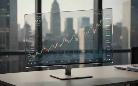 Digitale Kursgrafik eines Aktienindex auf einem Monitor als Symbol für den iShares MSCI World ETF - Foto: über boerse-global.de