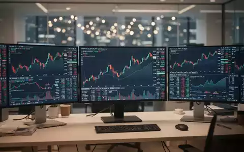 Steigende Aktienkursgrafiken auf einem modernen Computerbildschirm in einem Finanzbüro. - Foto: über boerse-global.de