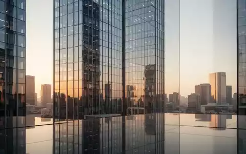Moderne Glasfassade eines Bürogebäudes bei Sonnenuntergang als Symbol für Unternehmensstrukturen und Rechtsfragen. - Foto: über boerse-global.de