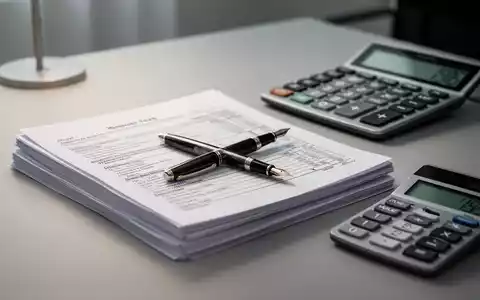 Ein moderner Schreibtisch mit Steuerunterlagen, Stift und Taschenrechner als Symbol für Finanzrecht und Buchhaltung. - Foto: über boerse-global.de